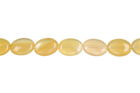 Yellow Opal Flat Oval (Light A) Beads