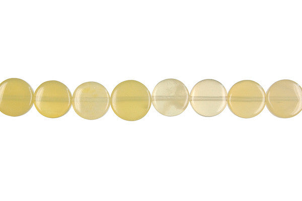 Yellow Opal Coin (Light A) Beads