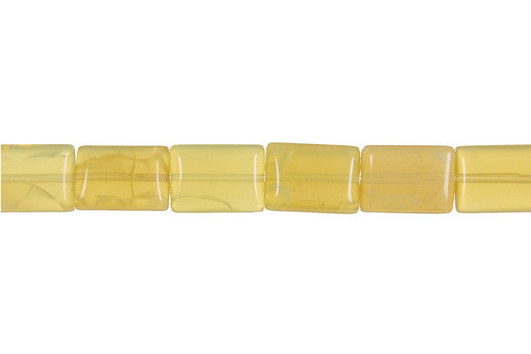 Yellow Opal Flat Rectangle (Light A) Beads