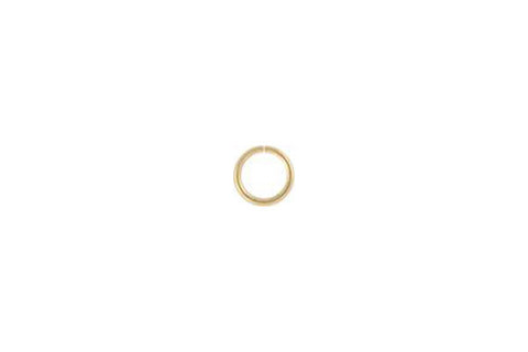 14K Gold 6mm Jump Ring, 22-Gauge
