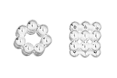 Sterling Silver Septa Triple Daisy Spacer, 6.0x6.0mm