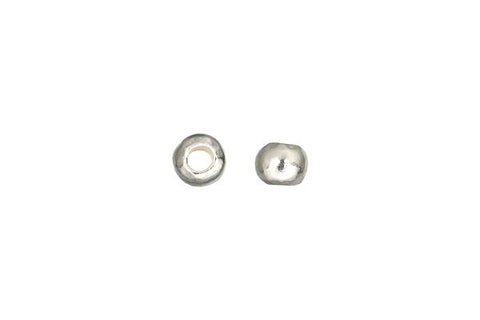 Hill Tribe Silver Plain Bead Spacer, 7.0x7.0mm