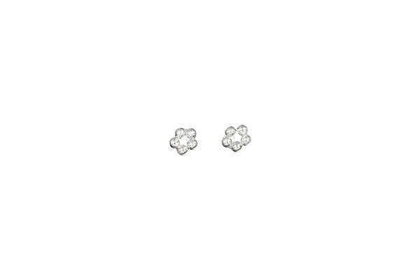 Sterling Silver Penta Daisy Spacer, 3.2x1.2mm