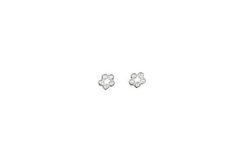Sterling Silver Penta Daisy Spacer, 3.2x1.2mm
