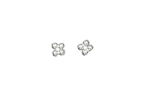 Sterling Silver Quad Daisy Spacer, 5.0x2.5mm