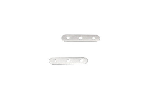 Sterling Silver 3-Strand Divider Bar for 5.0mm Bead, 2.5x13.5mm
