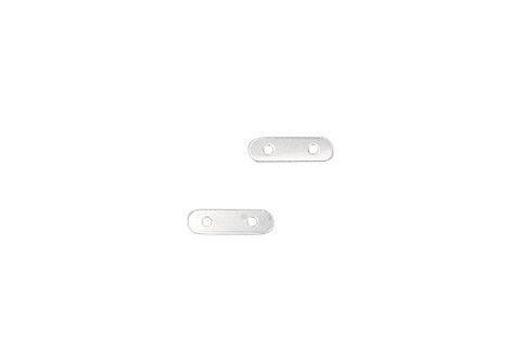 Sterling Silver 2-Strand Divider Bar for 5.0mm Bead, 2.5x8.5mm