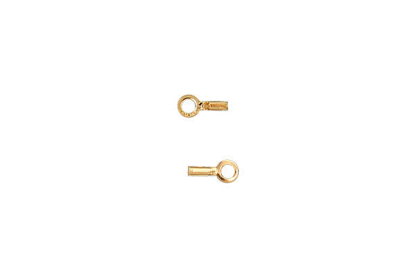 Gold-Filled Endcap Crimp w/Ring, 0.48mm