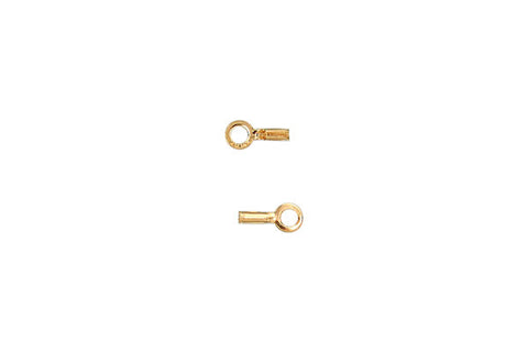 Gold-Filled Endcap Crimp w/Ring, 0.48mm