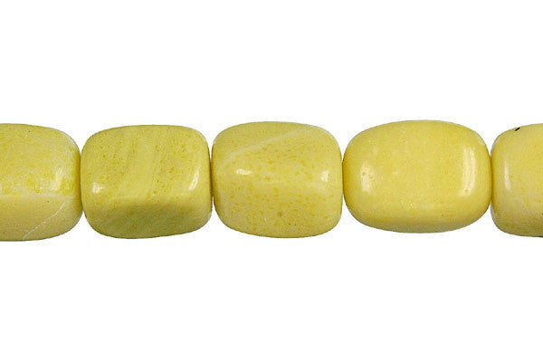 Lemon Jade Smooth Nugget Beads
