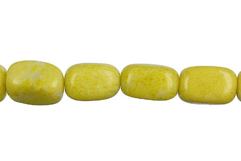 Lemon Jade Smooth Nugget Beads