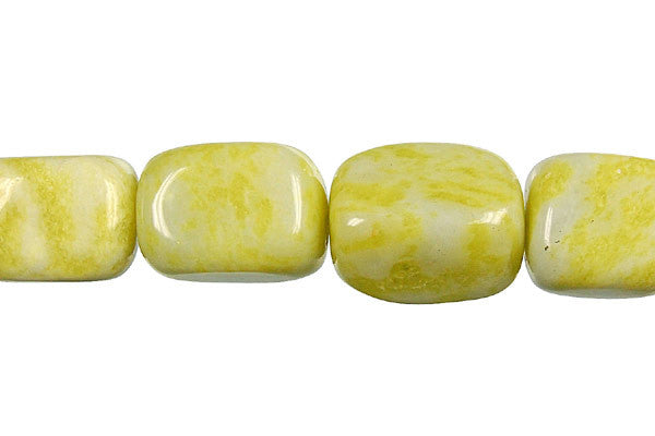 Lemon Jade Smooth Nugget (A) Beads