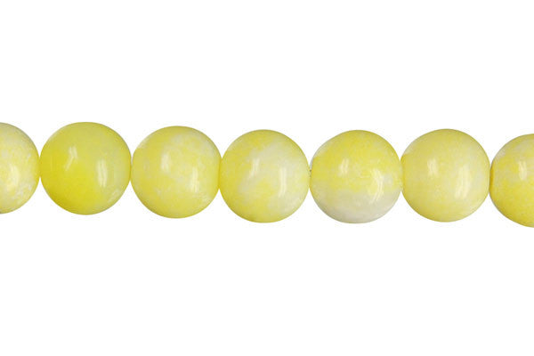 Lemon Jade Round (A) Beads