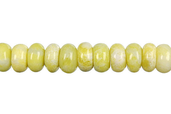 Lemon Jade Rondelle (A) Beads