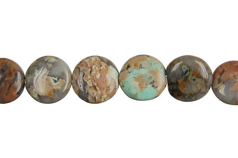 New African Turquoise Coin Beads