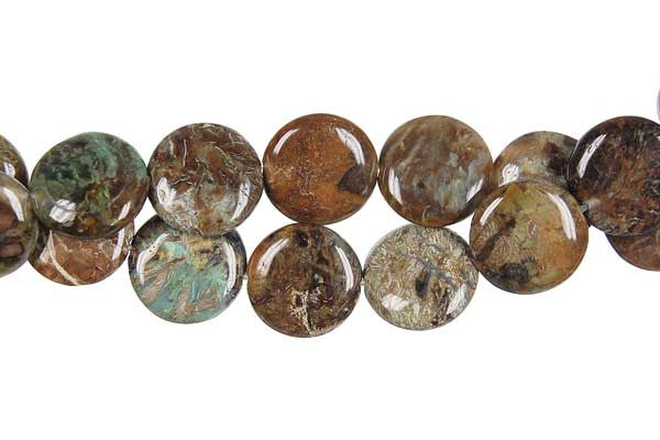 African Onyx Coin Beads