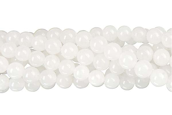 Bundle Deal - White Marble Round, 8mm