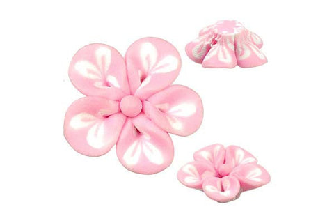 Pendant Poly Clay Flower (Pink 106)