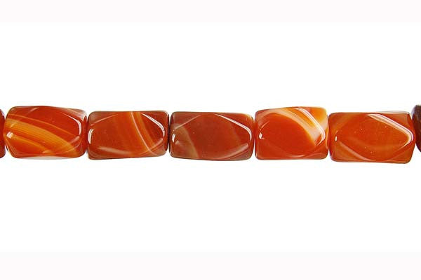 Sardonyx (Red) Faceted Nugget Beads