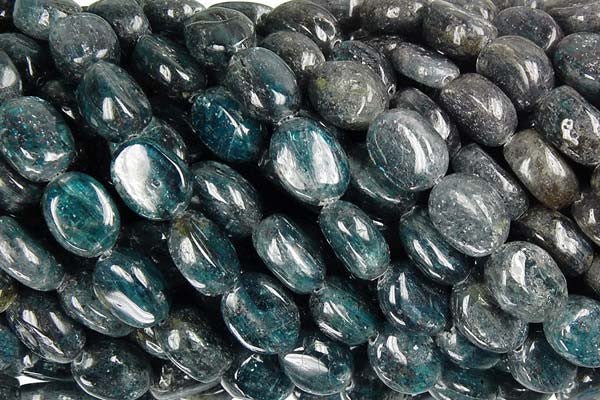 Kyanite Flat Oval (Dark) Beads