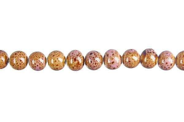 Porcelain Round (Pink) Beads