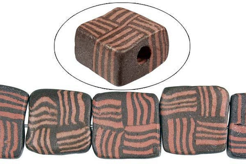 Poly Clay Puffy Square (6465B) Beads