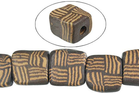 Poly Clay Puffy Square (6465C) Beads