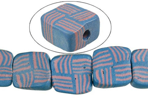Poly Clay Puffy Square (6465A) Beads