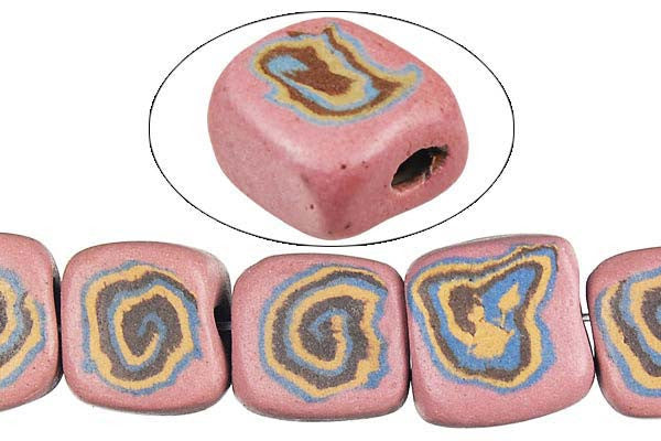 Poly Clay Puffy Square (F60) Beads