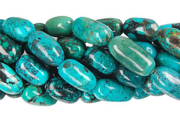 Turquoise (Stabilized) Smooth Tube Beads