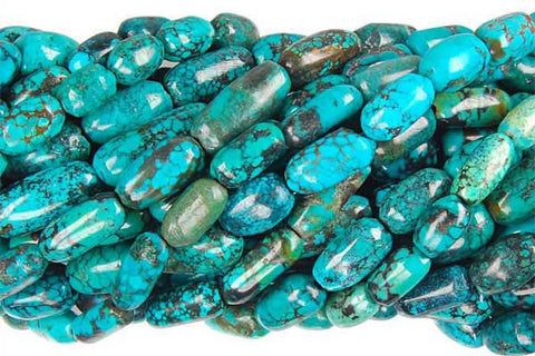 Turquoise (Stabilized) Smooth Tube Beads