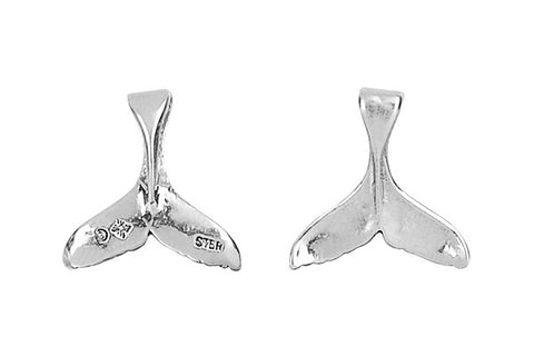 Sterling Silver Whale tail Sealife Charm, 14.0x14.0mm