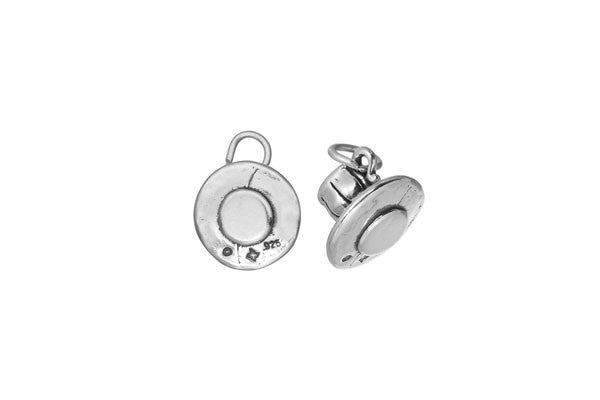 Sterling Silver Cup & Saucer Charm, 12.0x12.0mm