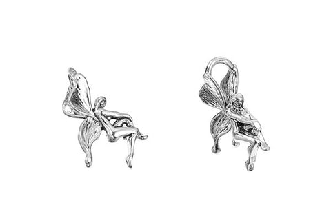 Sterling Silver Fairy Charm, 18.0x12.0mm