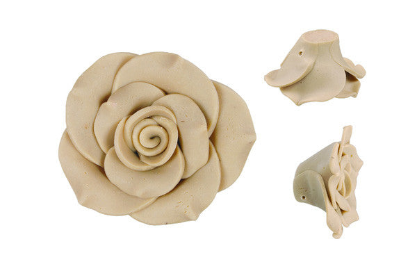 Pendant Poly Clay Flower (Tan 405)
