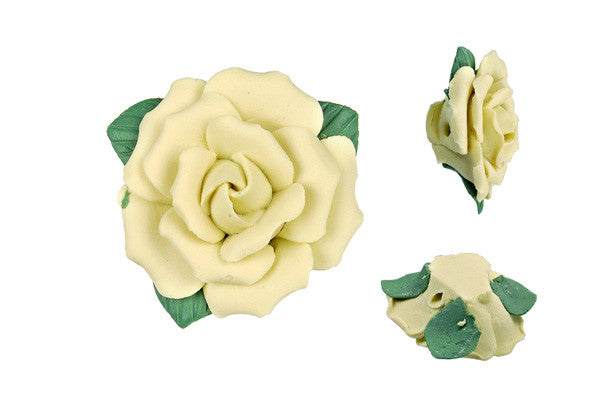 Pendant Poly Clay Flower (Yellow 305)