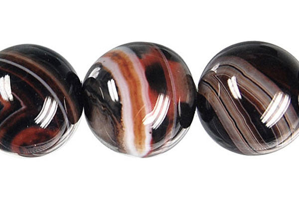 Zebra Onyx Round (A) Beads