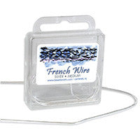 French Wire, Silver-Plated Medium, 0.7mm