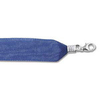 Organza Ribbon Necklace, Navy Blue