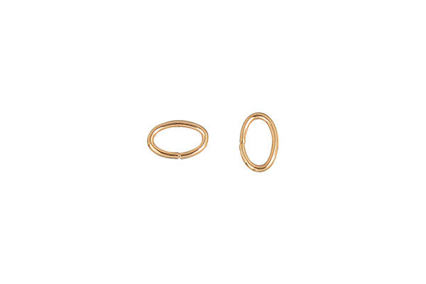 Gold-Filled Oval Jump Ring, 19-Gauge, 4.9x7.6mm