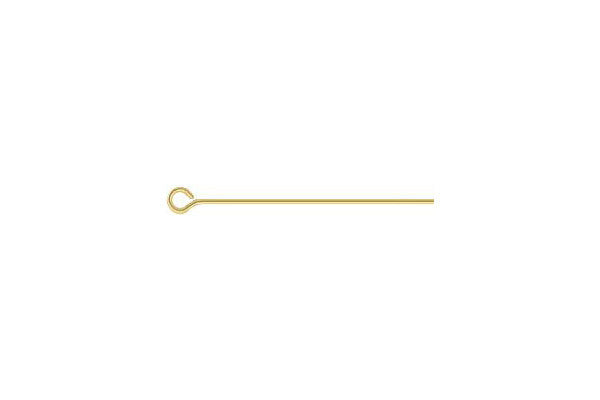 Gold-Filled 24-Gauge Eye Pin, 1"