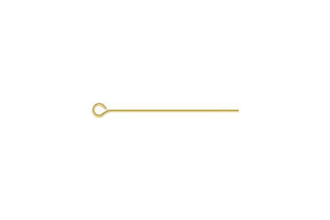 Gold-Filled 24-Gauge Eye Pin, 1"