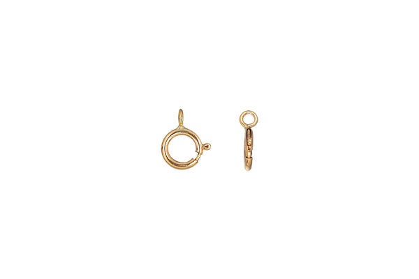 Gold-Filled Spring Ring Clasp w/Closed Loop, 5.5mm