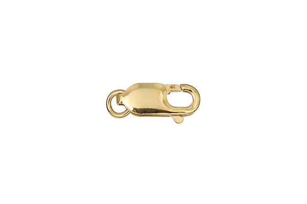 Gold-Filled Lobster Claw Clasp w/Ring, 4.0x10.0mm