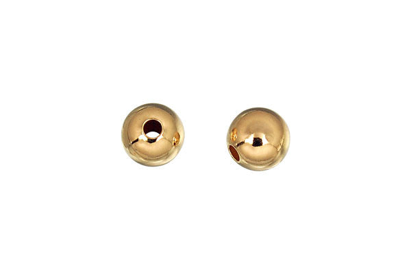 Gold-Filled Round Bead, 8.0mm