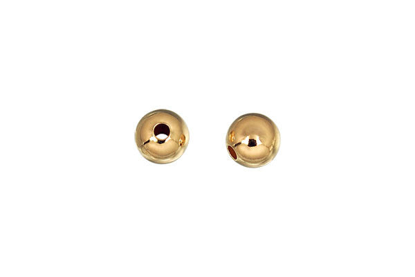 Gold-Filled Round Bead, 7.0mm