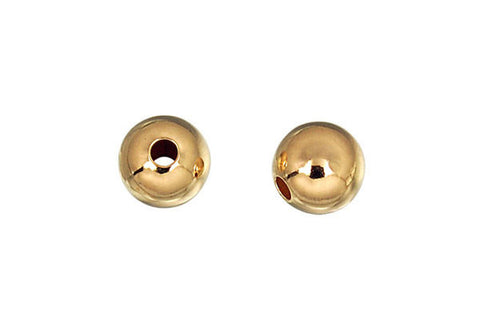 Gold-Filled Round Bead, 5.0mm