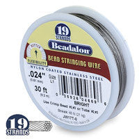 Beadalon 19-Strand 26-Gauge, .015" Bright Jewelry Wire
