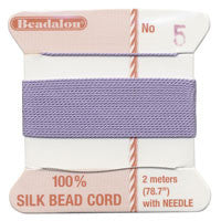Griffin 100% Silk Thread, Size 6, Lilac