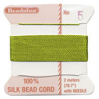 Griffin 100% Silk Thread, Size 6, Jade